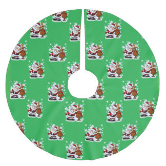 Santa and Sack Christmas Tree Skirt
