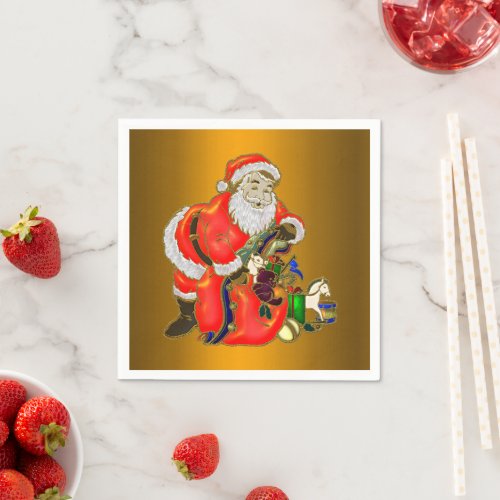Santa and Sack Full of Toys Christmas