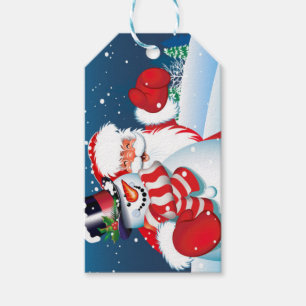 Santa and Showman Gift Tag