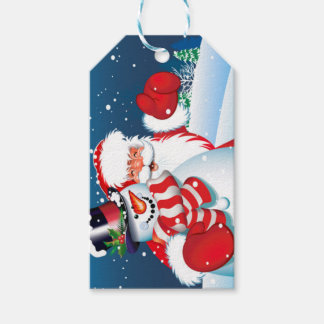 Santa and Showman Gift Tag
