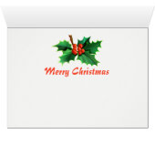 Santa and sleigh Christmas note card (Inside Horizontal (Bottom))