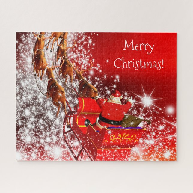 Santa and Sleigh Jigsaw Puzzle (Horizontal)