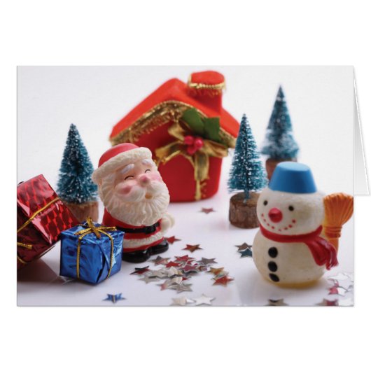 Santa And Snowman Cards (Front Horizontal)