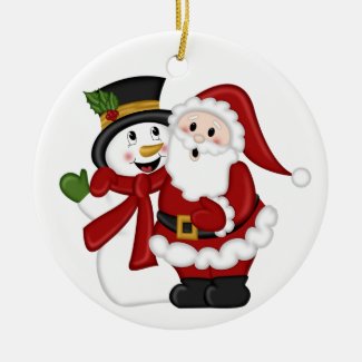 Santa And Snowman 