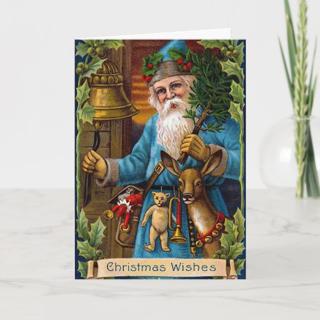 Santa and the Bell Holiday Card (Front)