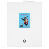 Santa and the magpies cards (Back)