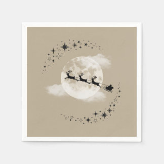 Santa and the moon napkins