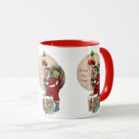 Santa and the Narrow Chimney Two-Tone Coffee Mug