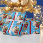 Santa and the Narrow Chimney Wrapping Paper