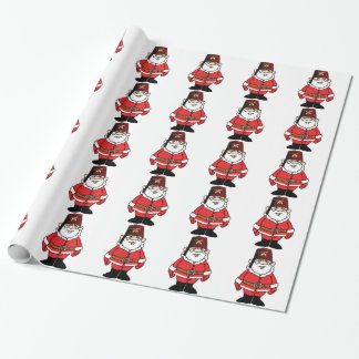 Santa and the Shrine Wrapping Paper