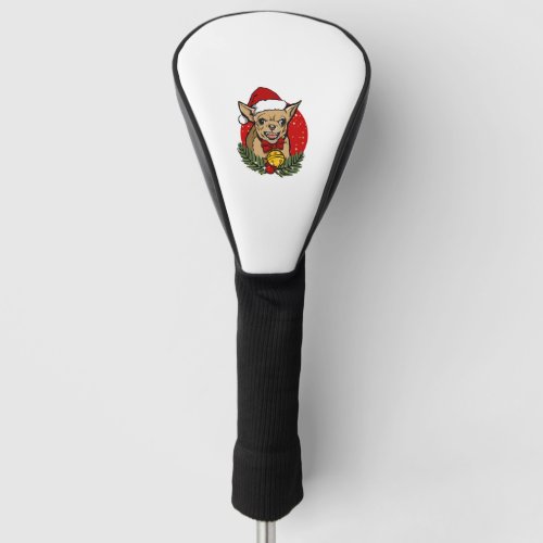 Santa angry chihuahua christmas Classic T_Shirt Golf Head Cover