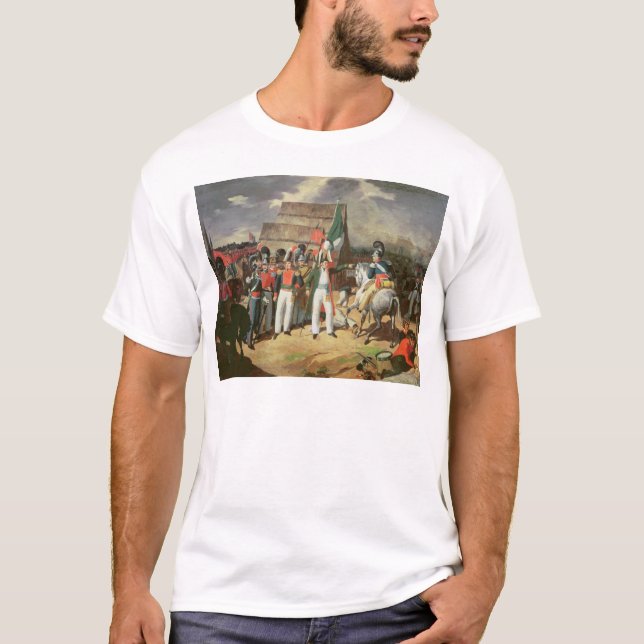 Santa Anna defies the Spanish troops T-Shirt (Front)