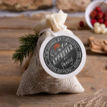 Santa Approved Gift Label From North Pole Workshop<br><div class="desc">Chalkboard version</div>