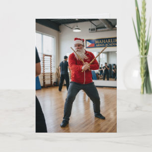 Santa Arnis Eskrima Filipino Christmas Card