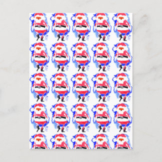 Santa Arrives #121130 Holiday Postcard