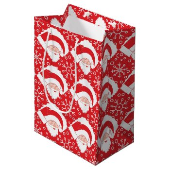 Santa Art Gift Bag by ChristmaSpirit at Zazzle