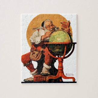 Santa at the Globe Jigsaw Puzzle