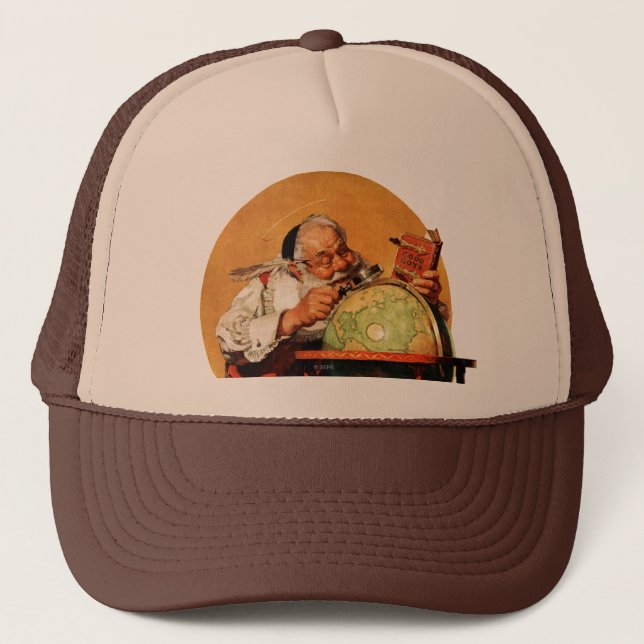 Santa at the Globe Trucker Hat (Front)
