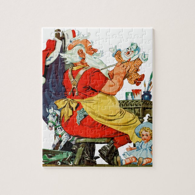 Santa at Work Jigsaw Puzzle (Vertical)