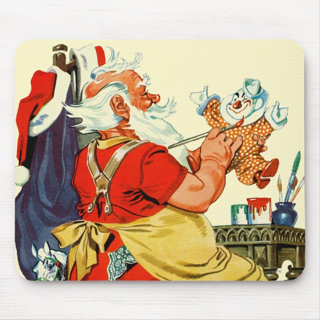 Santa at Work Mouse Pad (Front)