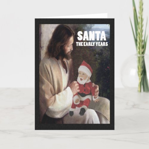 Santa atheist holiday card
