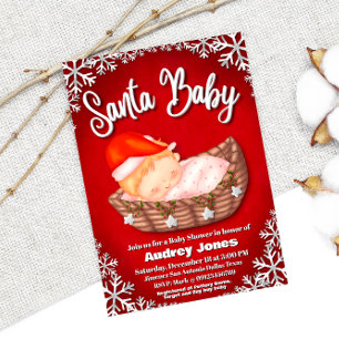 Santa Baby - Baby Shower Invitation