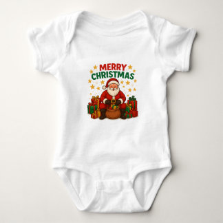 Santa Baby Bodysuit – Merry Christmas Holiday Gift