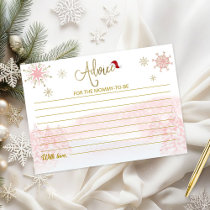 Santa Baby Budget Baby Shower Advice Cards