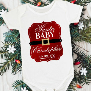 Santa Baby Christmas Baby Bodysuit