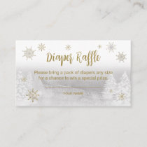 Santa Baby Christmas Baby Diaper Raffle Enclosure Card