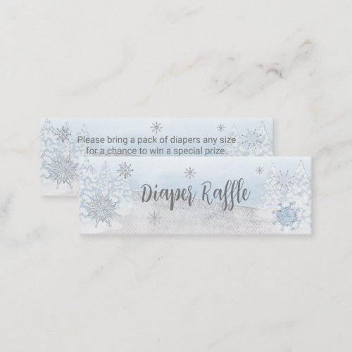 Santa Baby Christmas Baby Diaper Raffle Mini Business Card