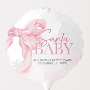 Santa Baby Christmas Baby Shower Balloon