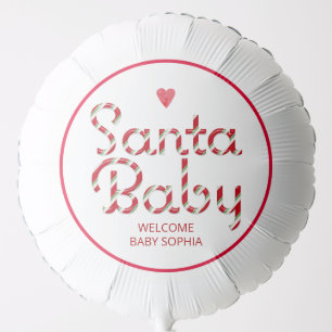 Santa Baby Christmas Baby Shower Balloon