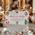 Santa Baby Christmas Baby Shower Book Request Enclosure Card<br><div class="desc">Encourage guests to help build a cozy library for your little one with our “Santa Baby” Christmas Baby Shower Book Request Enclosure Card. Featuring festive holiday designs and adorable Santa elements, this card invites guests to bring a beloved book instead of a card, adding a meaningful and lasting touch to...</div>