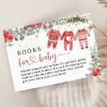 Santa Baby Christmas Baby Shower Books for Baby Enclosure Card<br><div class="desc">Add a sweet touch to your baby shower with our "Santa Baby" Christmas Baby Shower Books For Baby Cards! Requesting your favorite children's book instead of a card will create lasting memories and a love for reading. Grab our Books for Baby Enclosure Cards and spread the joy of storytelling to...</div>