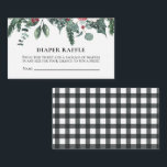 Santa Baby Christmas Baby Shower Diaper Raffle Enclosure Card<br><div class="desc">Santa Baby Holiday Christmas baby shower diaper raffle enclosure card.</div>