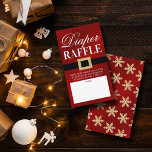 Santa Baby | Christmas Baby Shower Diaper Raffle Enclosure Card<br><div class="desc">These diaper raffle tickets are perfect for anyone having a baby shower this Christmas time. Simply include these tickets when you send out your matching baby shower invitations, your guests can then fill out their name and bring a pack of diapers (any size) along to the baby shower. As an...</div>