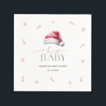 Santa Baby Christmas Baby Shower Dinner Napkins<br><div class="desc">Santa Baby Christmas Baby Shower. Matching items available.</div>
