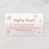 Santa Baby Christmas Baby Shower Display Shower  E Enclosure Card