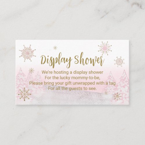 Santa Baby Christmas Baby Shower Display Shower  E Enclosure Card