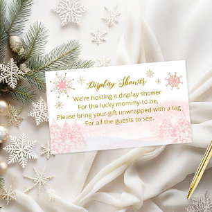 Santa Baby Christmas Baby Shower Display Shower Enclosure Card