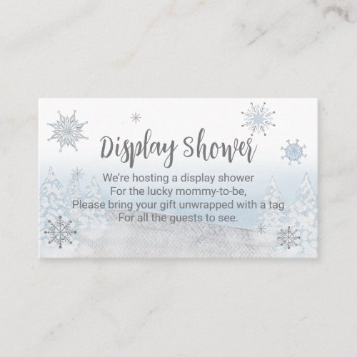 Santa Baby Christmas Baby Shower Display Shower Enclosure Card