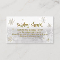 Santa Baby Christmas Baby Shower Display Shower  Enclosure Card