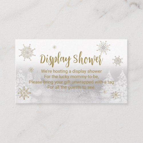 Santa Baby Christmas Baby Shower Display Shower  Enclosure Card