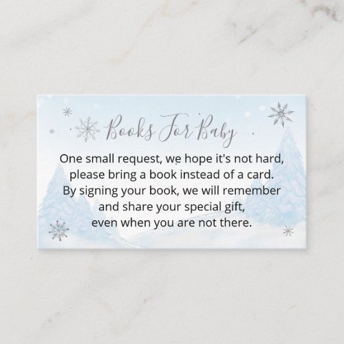 Santa Baby Christmas Baby Shower Enclosure Card