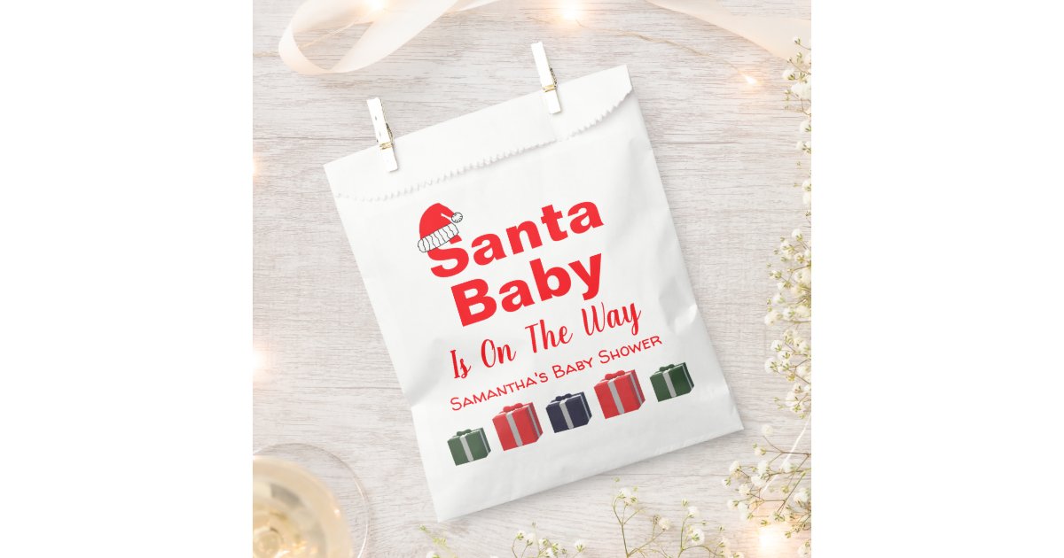 Christmas Theme Baby Shower Favor Bags