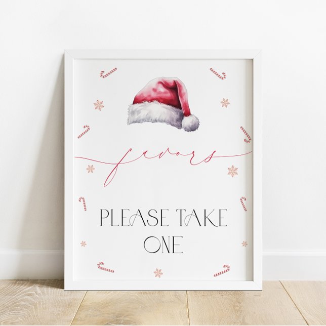 Santa Baby Christmas Baby Shower Favors Poster (Creator Uploaded)