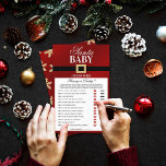 Santa Baby | Christmas Baby Shower Guess Who Game<br><div class="desc">This baby shower "Guess Who" game is perfect for anyone having a baby shower this Christmas time. Simply give these game cards out to your guests to play at the shower, the person with the most correct answers wins a prize of your choice! Matching party items can be found in...</div>