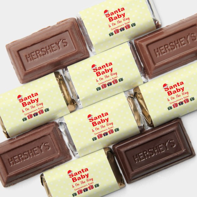 Santa Baby Christmas Baby Shower Hershey's Miniatures (Assorted)