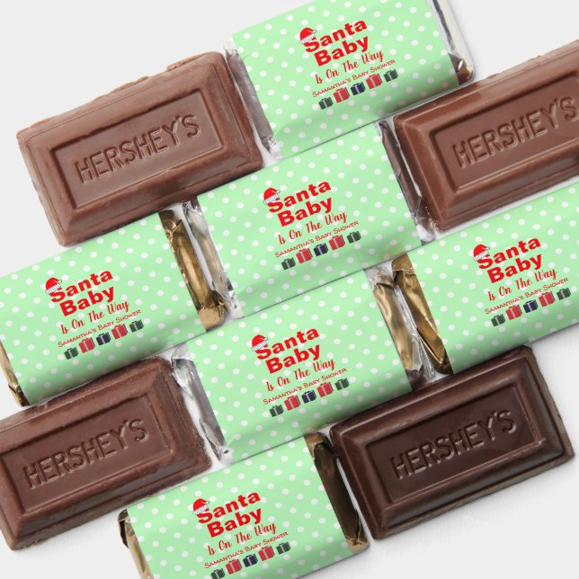 Santa Baby Christmas Baby Shower Hershey's Miniatures (Assorted)